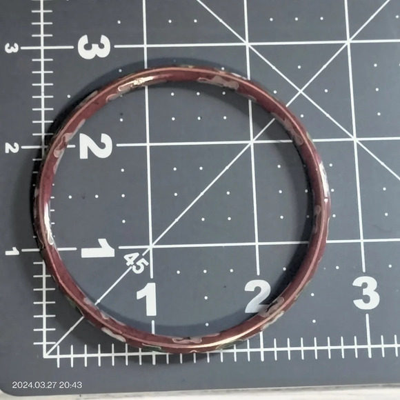 Set of 3 Cloisonne Gold tone Bangle Bracelet Multicolored - Picture 8 of 11